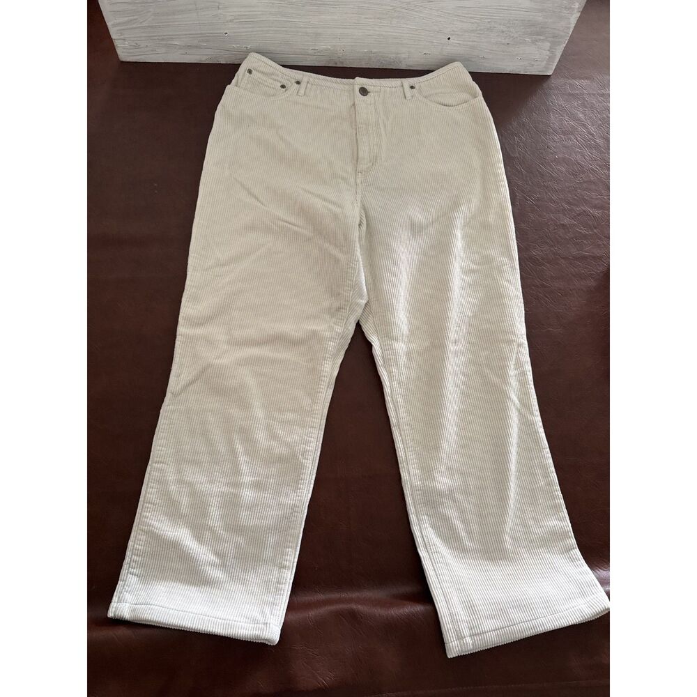 Sigrid Olsen White Corduroy Jeans Size Unknown